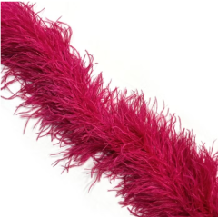 Feather Boa cherry red