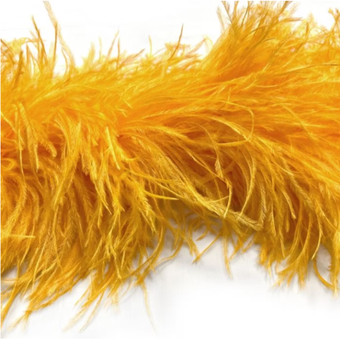 Feather boa saffron