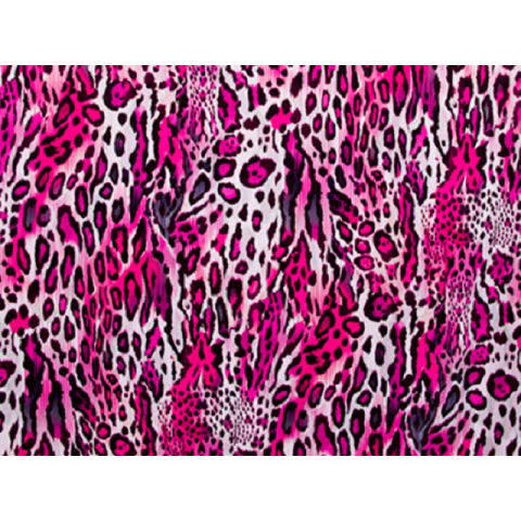 TEXTURED LEOPARD LYCRA cerise (kopia)